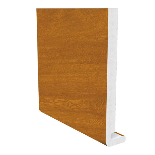 FREEFOAM SQUARE FASCIA 400mm X 18mm (LIGHT OAK) Everplast