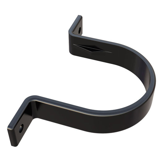 FREEFOAM ROUND PIPE CLIP - FLUSH (BLACK)