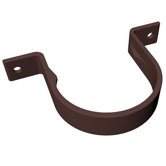 FREEFOAM ROUND PIPE CLIP - FLUSH (BROWN)