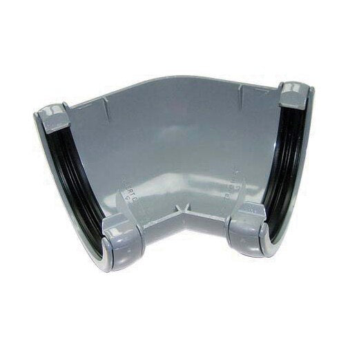 FLOPLAST ROUND 135 GUTTER ANGLE (GREY)