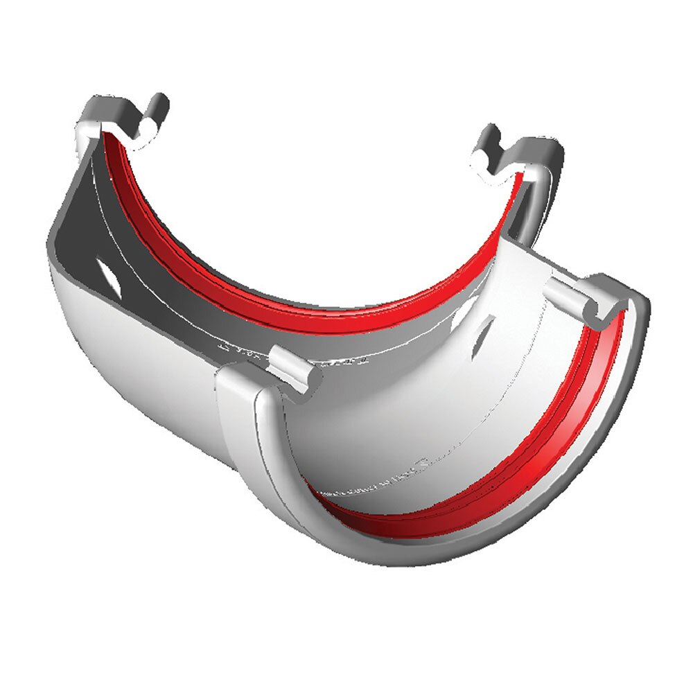 FREEFOAM ROUND 135 GUTTER ANGLE (WHITE)