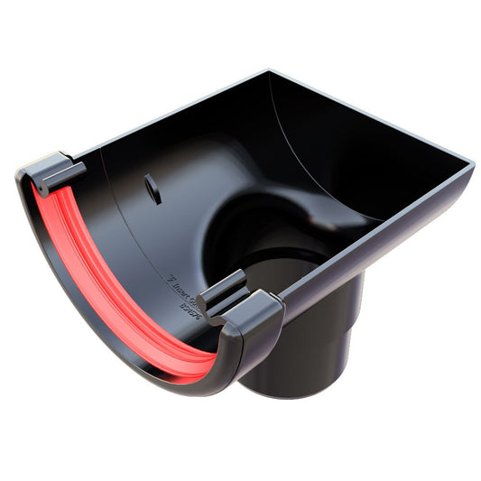 FREEFOAM ROUND STOPEND OUTLET (BLACK)