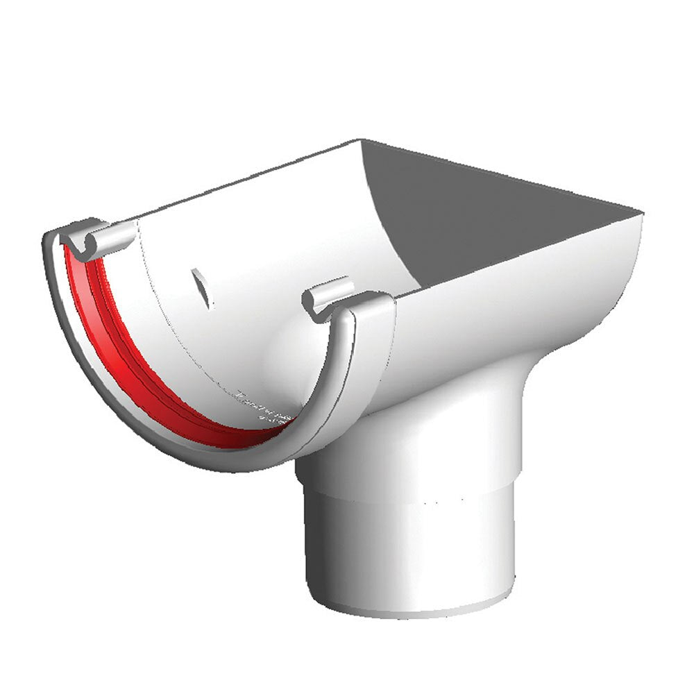 FREEFOAM ROUND STOPEND OUTLET (WHITE)