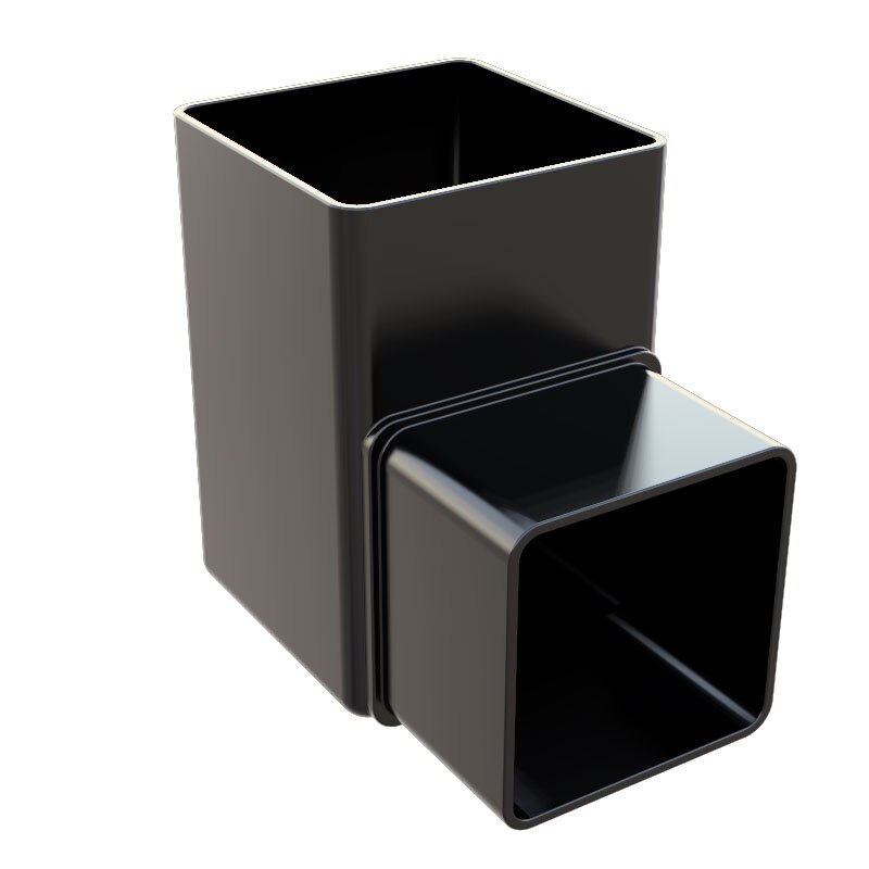 FREEFOAM SQUARE 90 OFFSET BEND (BLACK)
