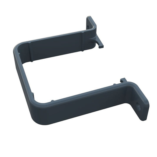 FREEFOAM SQUARE PIPE CLIP - FLUSH (ANTHRACITE GREY)