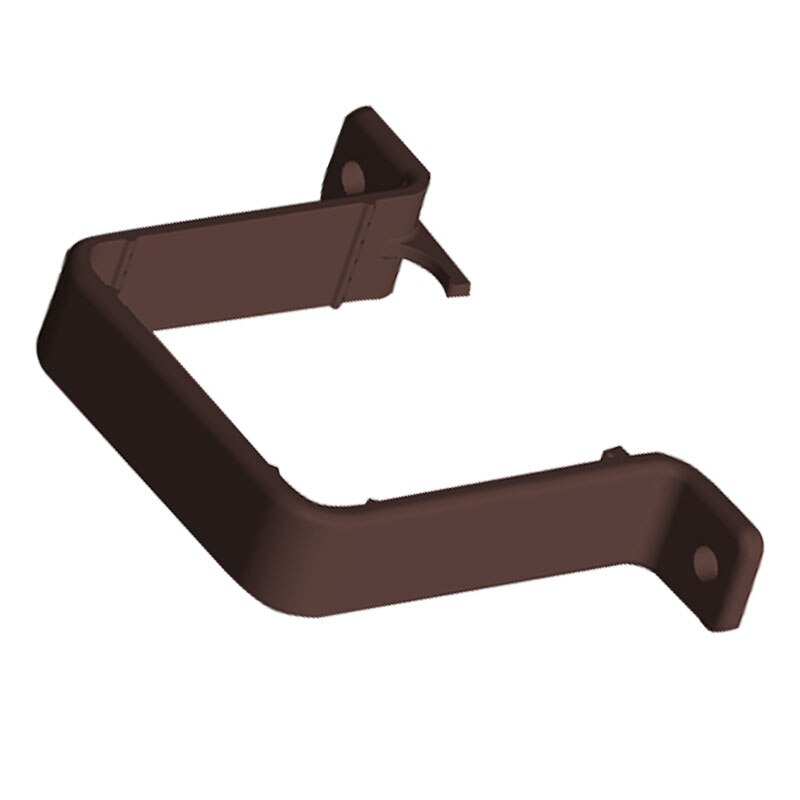 FREEFOAM SQUARE PIPE CLIP - FLUSH (BROWN)