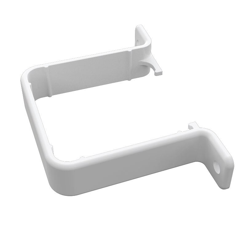 FREEFOAM SQUARE PIPE CLIP - FLUSH (WHITE)