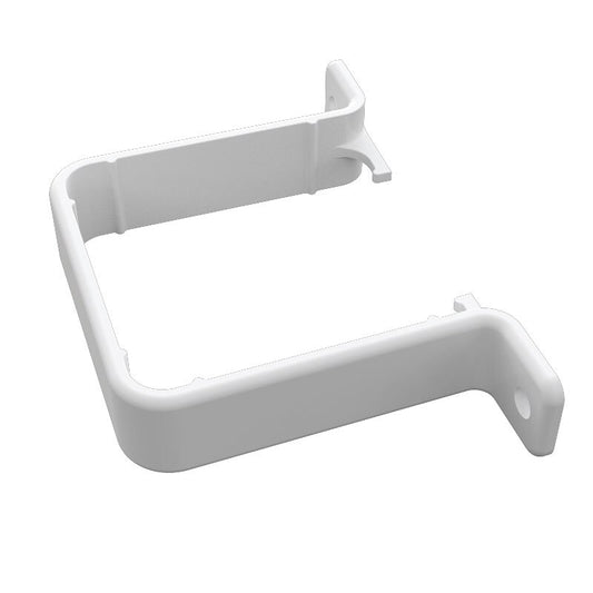 FREEFOAM SQUARE PIPE CLIP - FLUSH (WHITE)