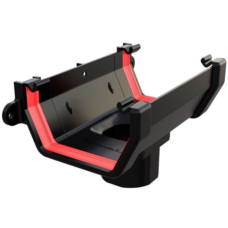 FREEFOAM SQUARE RUNNING OUTLET (BLACK)
