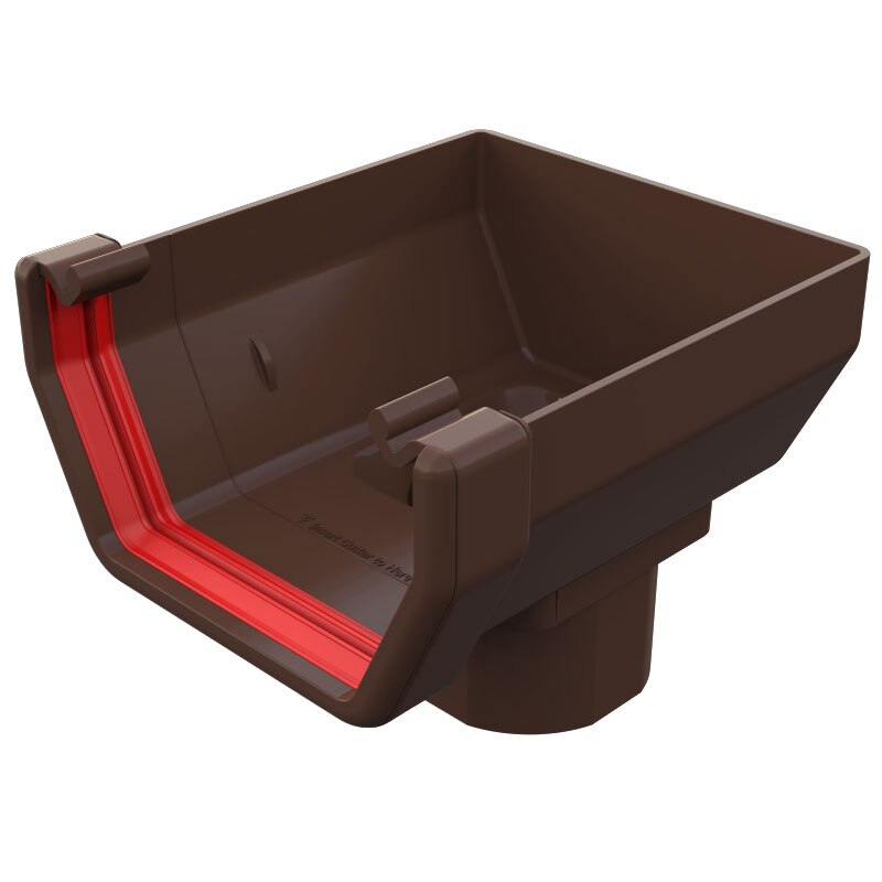 FREEFOAM SQUARE STOPEND OUTLET (BROWN)
