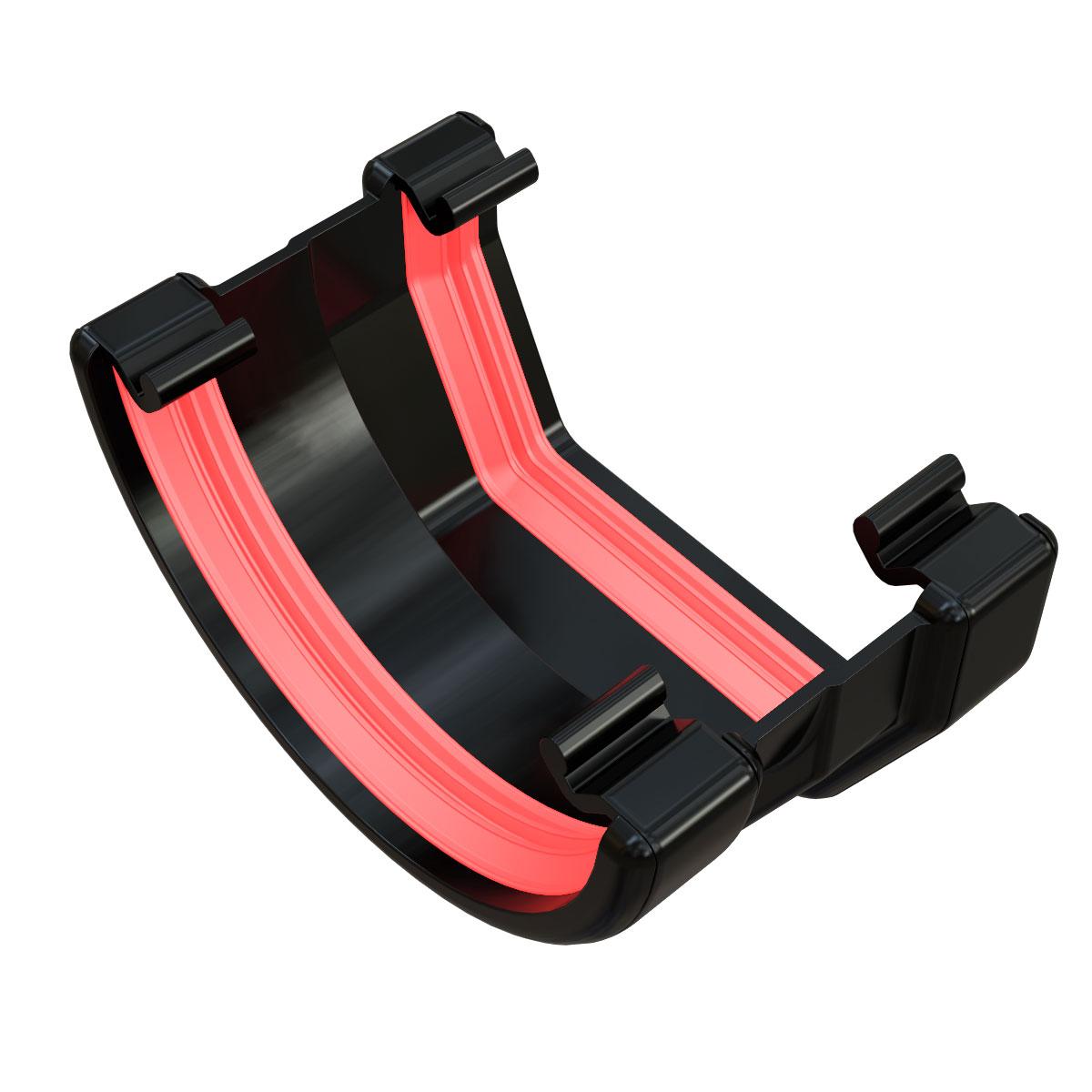 FREEFOAM SQUARE TO ROUND GUTTER APT (BLACK)