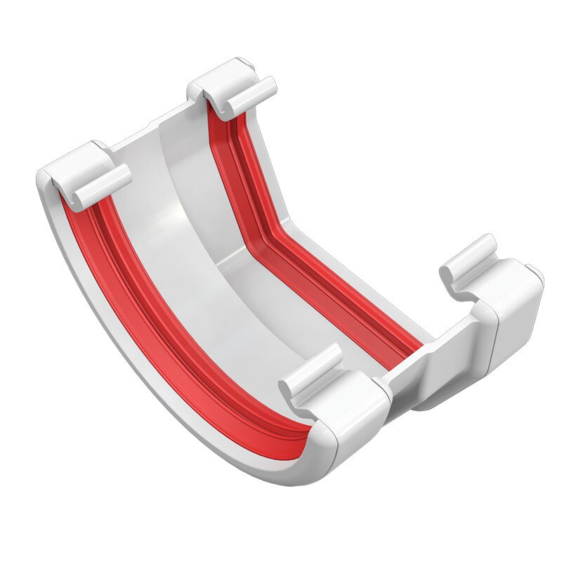 FREEFOAM SQUARE TO ROUND GUTTER APT (WHITE)