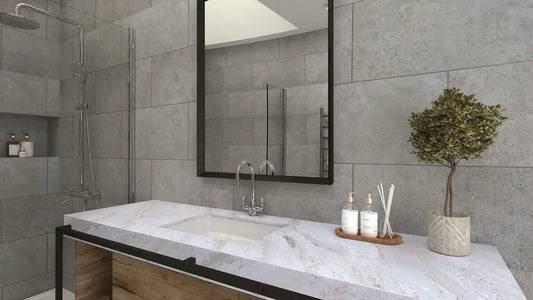 Zest - Grey Concrete Tile 300 x 600 Zest