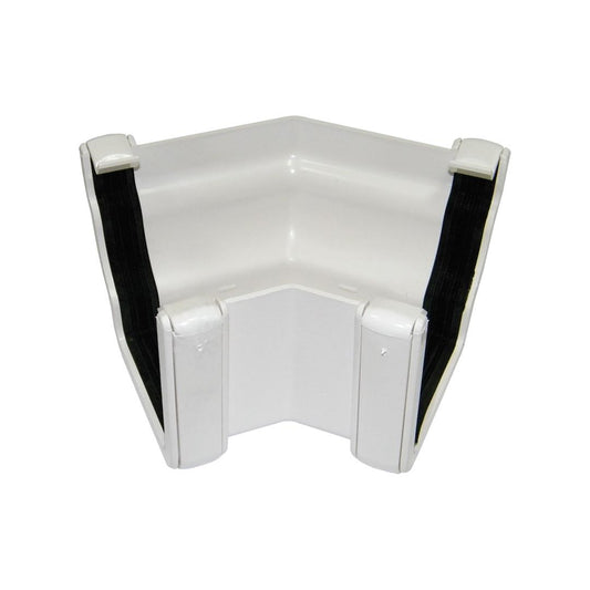 FLOPLAST EXT OGEE 135 GUTTER ANGLE (WHITE)