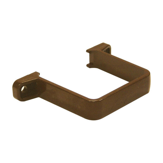 FLOPLAST SQUARE FLUSH PIPE CLIP (BROWN)