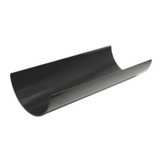FLOPLAST HALF ROUND GUTTER 4m (ANTHRACITE GREY)