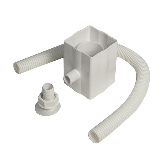 FLOPLAST UNIVERSAL RAINWATER DIVERTER (WHITE)