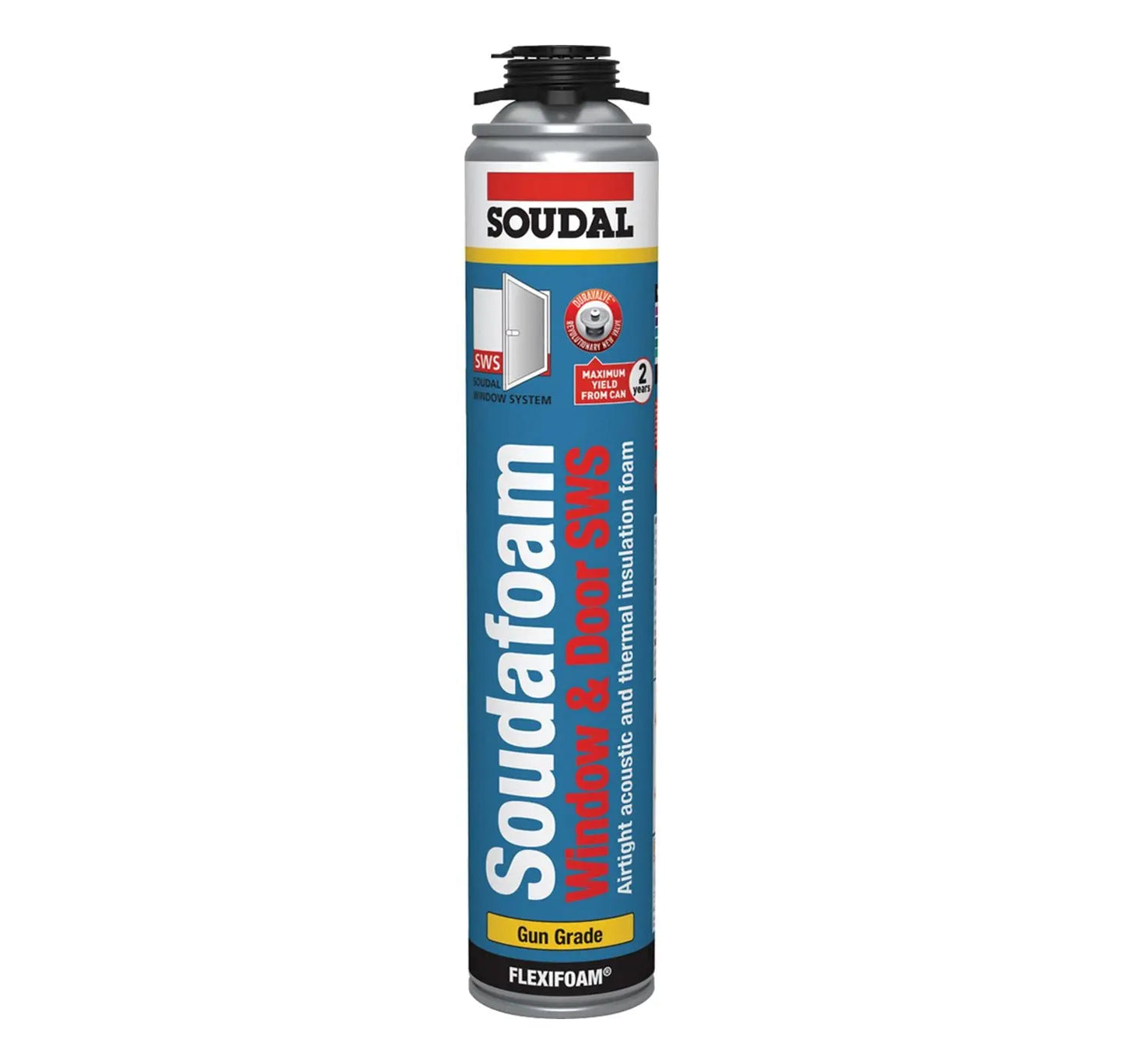 Soudal Expanding Foam Gap Filler - Gun grade 750ml Soudal
