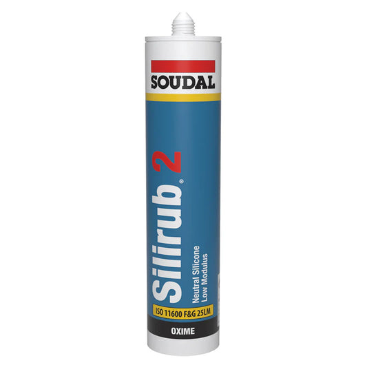 Soudal Rosewood Silirub2 LMN Silicone Sealant - 300ml