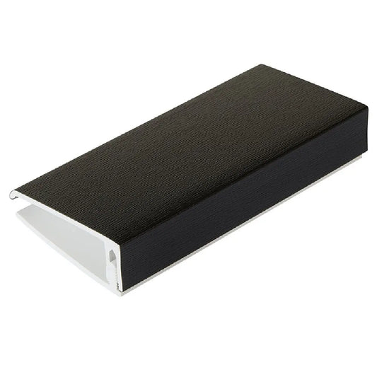 2-PART UNIVERSAL CLADDING TRIM 5m (M & F) ( BLACK) Everplast