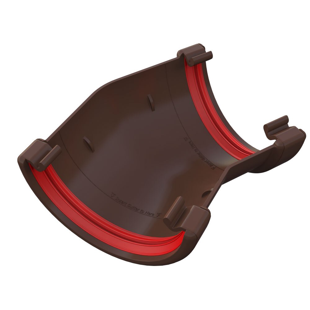 FREEFOAM ROUND 150 GUTTER ANGLE (BROWN)
