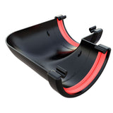 FREEFOAM ROUND 90 GUTTER ANGLE (BLACK)