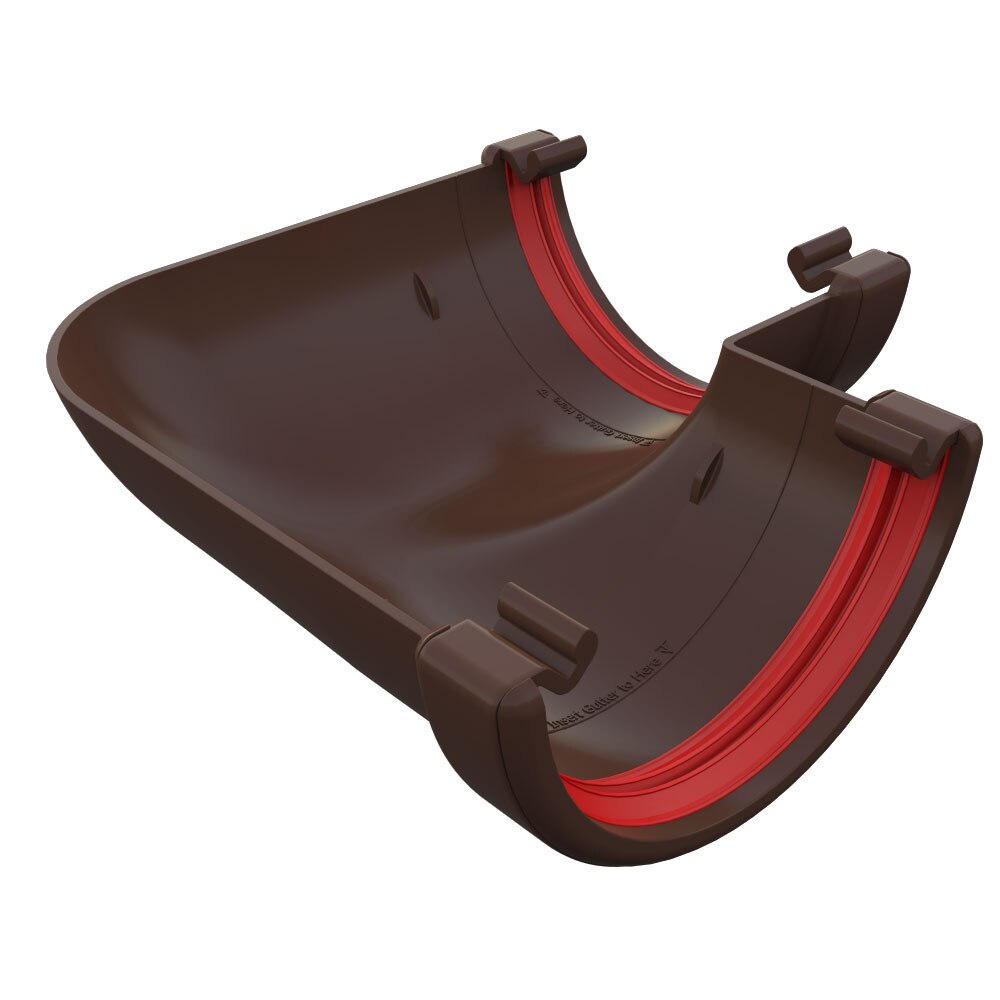 FREEFOAM ROUND 90 GUTTER ANGLE (BROWN)