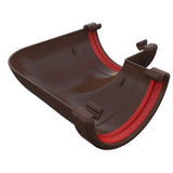 FREEFOAM ROUND 90 GUTTER ANGLE (BROWN)
