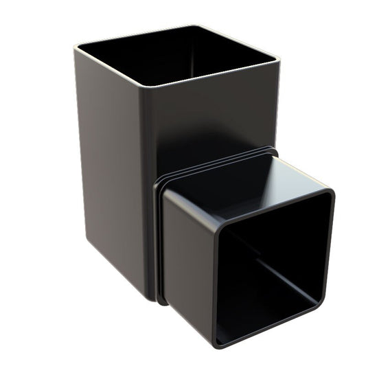 FREEFOAM SQUARE 90 OFFSET BEND (BLACK)