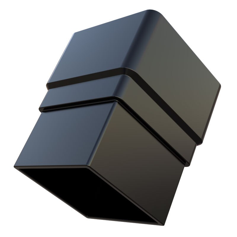 FREEFOAM SQUARE PIPE SOCKET (BLACK)