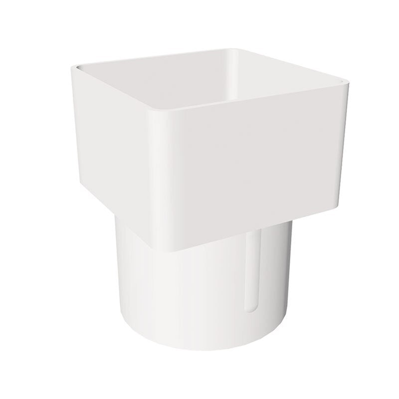FREEFOAM SQUARE TO ROUND PIPE APT (WHITE)