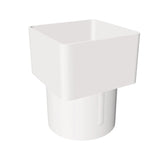 FREEFOAM SQUARE TO ROUND PIPE APT (WHITE)