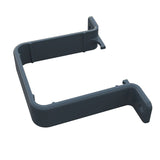 FREEFOAM SQUARE PIPE CLIP - FLUSH (ANTHRACITE GREY)