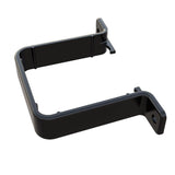 FREEFOAM SQUARE PIPE CLIP - FLUSH (BLACK)