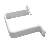 FREEFOAM SQUARE PIPE CLIP - FLUSH (WHITE)
