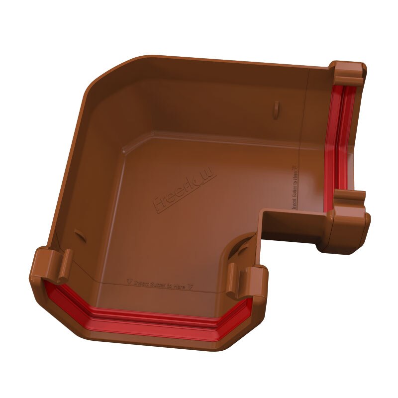 FREEFOAM SQUARE 90 GUTTER ANGLE (CARAMEL)