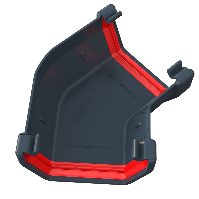 FREEFOAM SQUARE 135 GUTTER ANGLE (ANTHRACITE GREY)