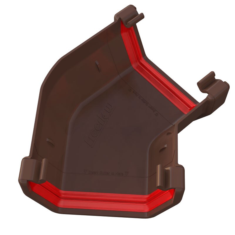 FREEFOAM SQUARE 135 GUTTER ANGLE (BROWN)