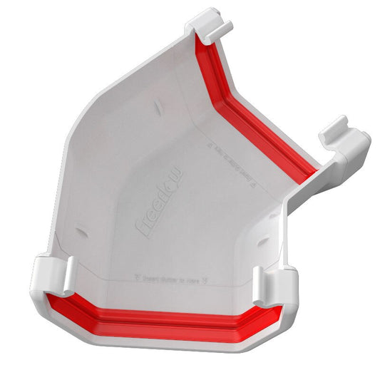 FREEFOAM SQUARE 135 GUTTER ANGLE (WHITE)