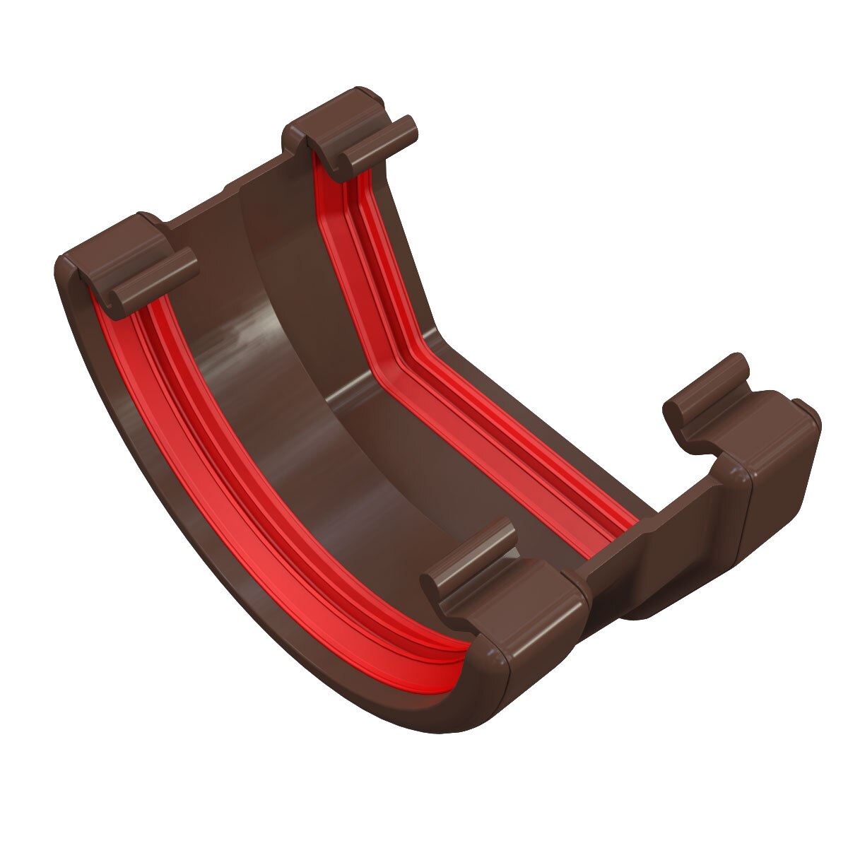 FREEFOAM SQUARE TO ROUND GUTTER APT (BROWN)
