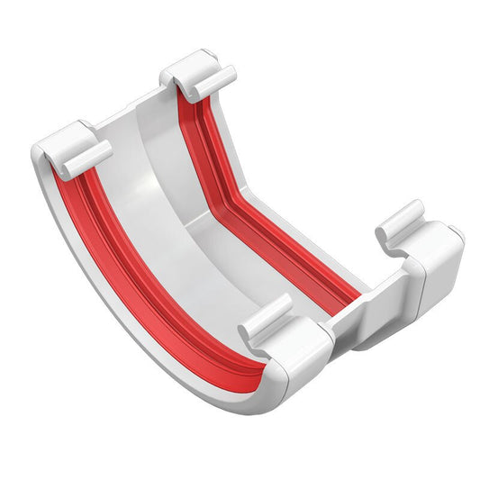 FREEFOAM SQUARE TO ROUND GUTTER APT (WHITE)