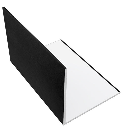 RIGID ANGLE 100mm X 100mm X 2mm (BLACK)