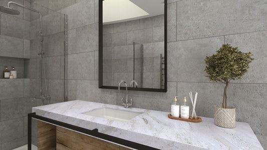 Zest - Grey Concrete Tile  300 x 600