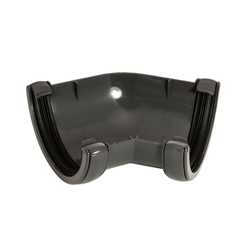 FLOPLAST ROUND 135 DEG GUTTER ANGLE (ANTHRACITE GREY)
