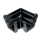 FLOPLAST OGEE EXT 90 GUTTER ANGLE (BLACK)