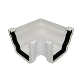FLOPLAST OGEE EXT 90 GUTTER ANGLE (WHITE)