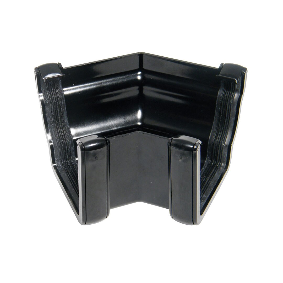 FLOPLAST EXT OGEE 135 GUTTER ANGLE (BLACK)