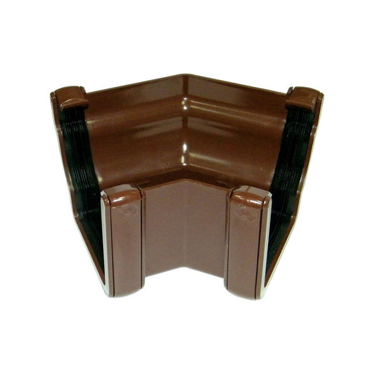 FLOPLAST EXT OGEE 135 GUTTER ANGLE (BROWN)