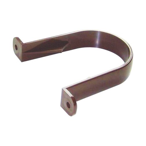 FLOPLAST ROUND PIPE CLIP (BROWN)