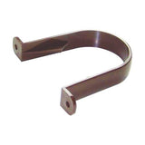 FLOPLAST ROUND PIPE CLIP (BROWN)